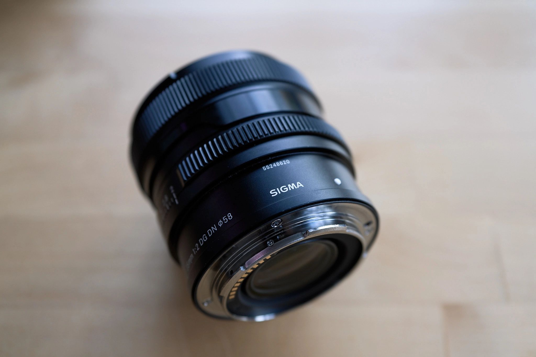 Old serial number on the 35mm barrel on the lens mount side