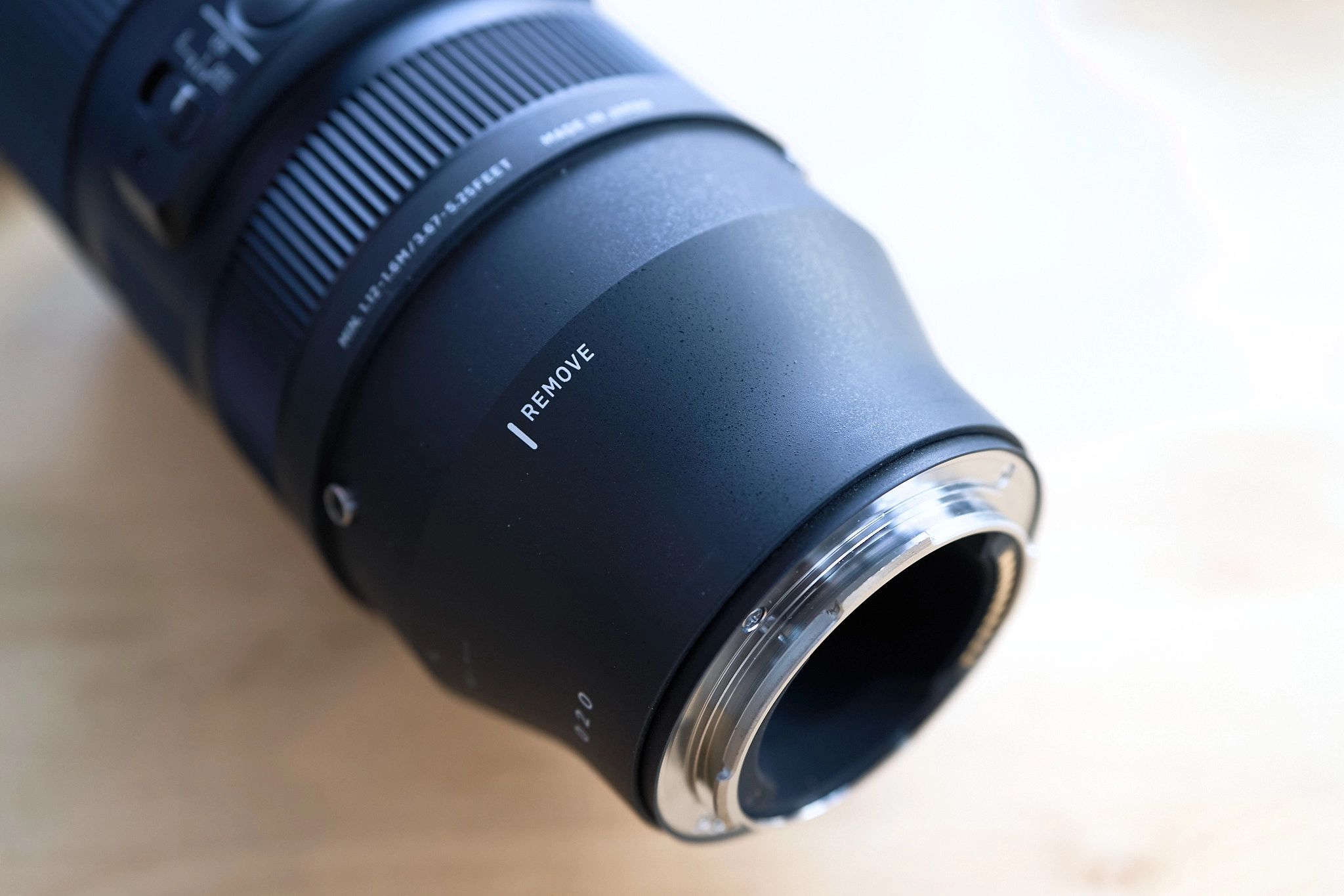 Sigma 100-400mm for L-mount from the mount side
