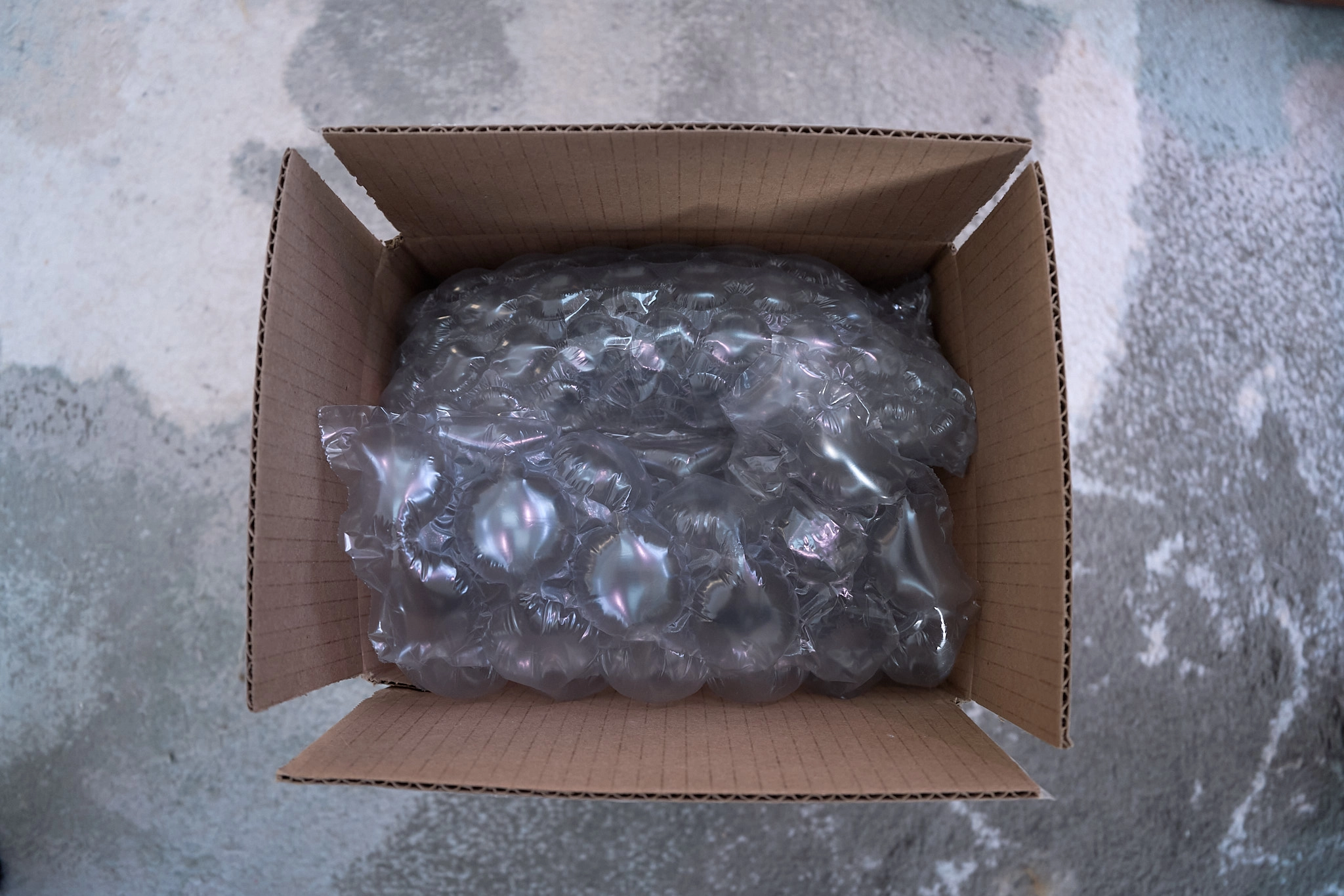 Box with bubble wrap