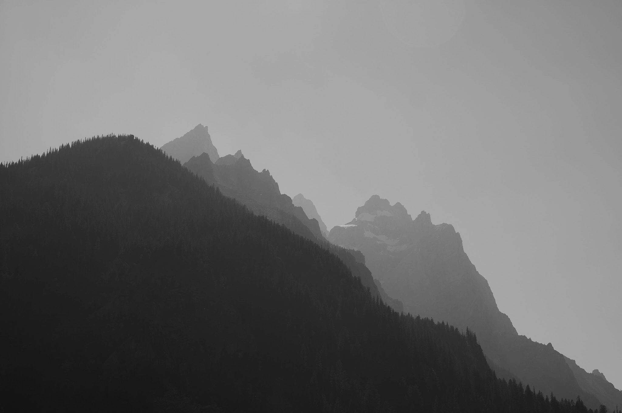 The Tetons from Cascade Canyon Trail in Grand Teton National Park